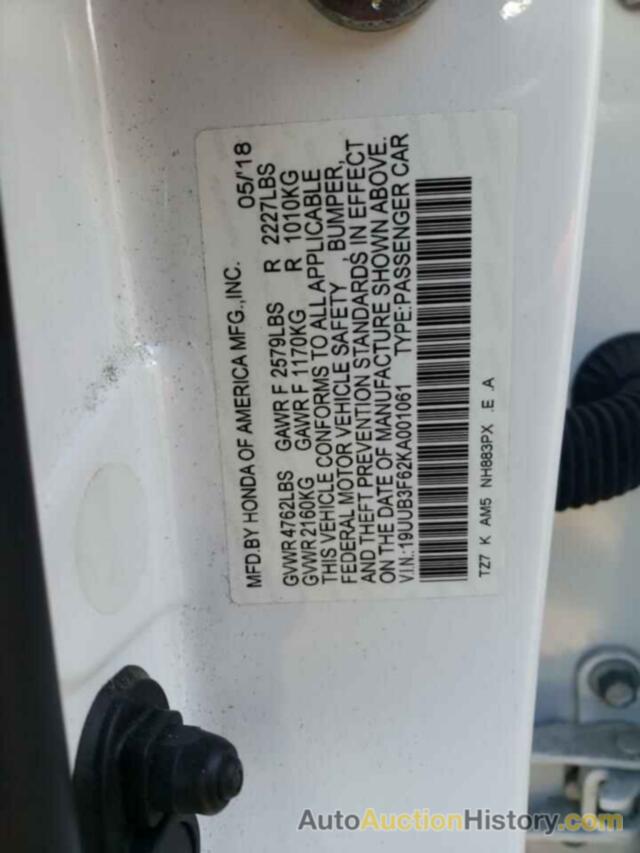 ACURA TLX TECHNOLOGY, 19UUB3F62KA001061