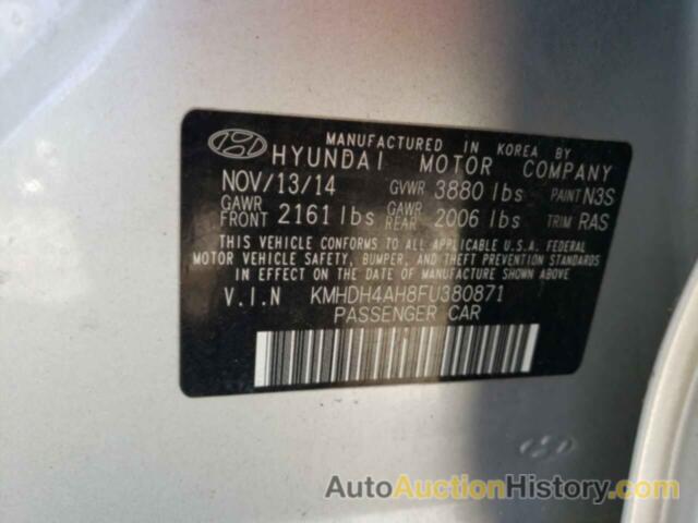 HYUNDAI ELANTRA SE, KMHDH4AH8FU380871