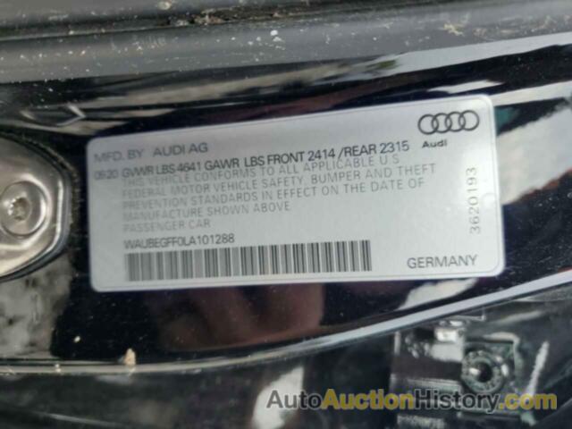 AUDI A3 S-LINE PREMIUM, WAUBEGFF0LA101288