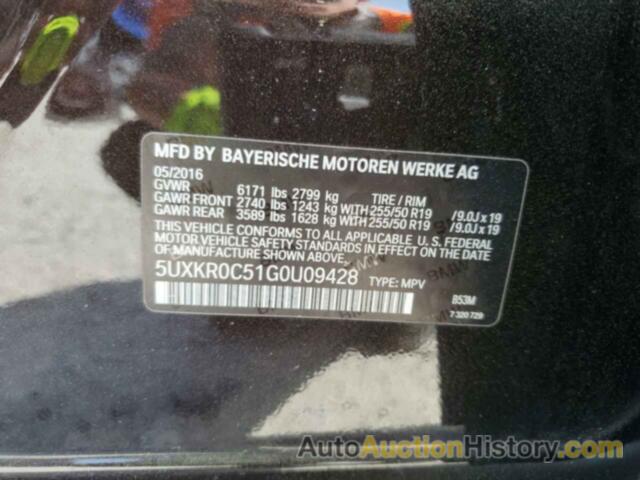 BMW X5 XDRIVE35I, 5UXKR0C51G0U09428