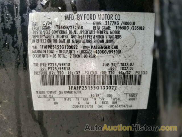 FORD 500 LIMITED, 1FAFP25155G133022