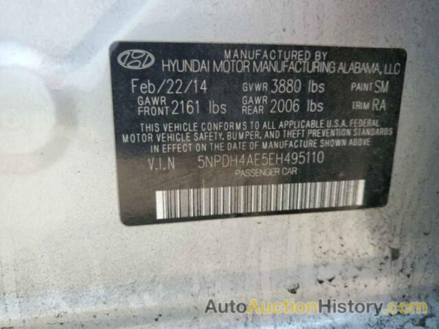 HYUNDAI ELANTRA SE, 5NPDH4AE5EH495110