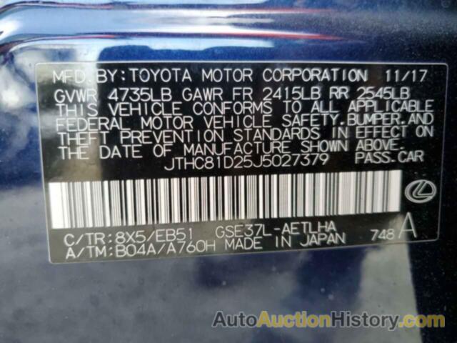 LEXUS IS 300, JTHC81D25J5027379