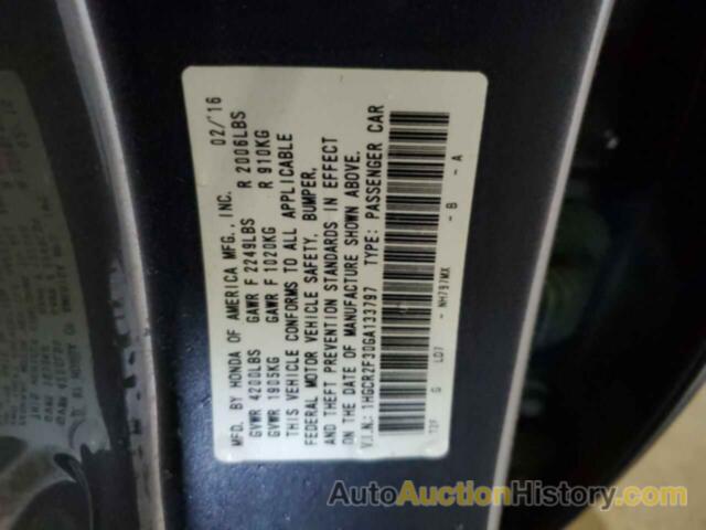 HONDA ACCORD LX, 1HGCR2F30GA133797