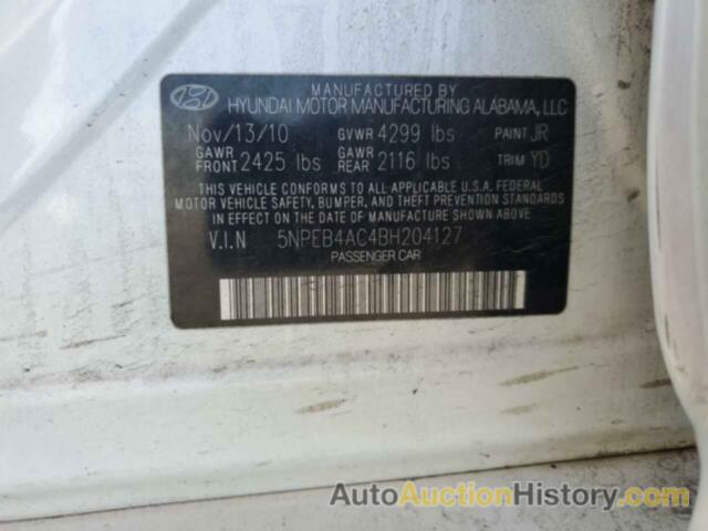 HYUNDAI SONATA GLS, 5NPEB4AC4BH204127