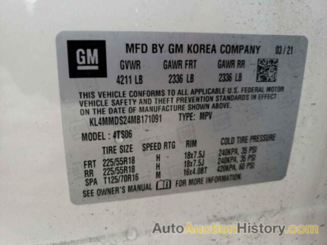 BUICK ENCORE SELECT, KL4MMDS24MB171091