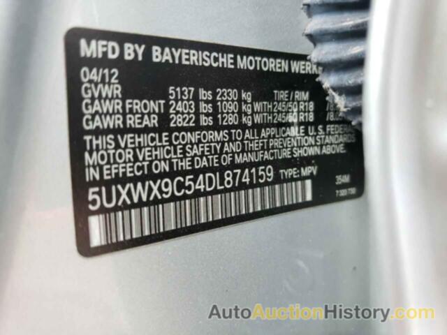 BMW X3 XDRIVE28I, 5UXWX9C54DL874159