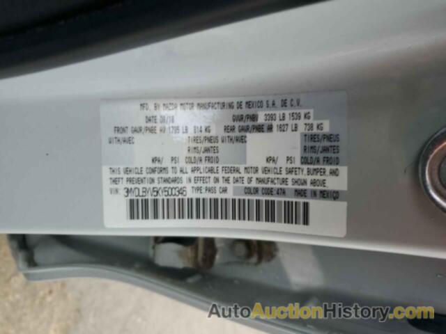 TOYOTA YARIS L, 3MYDLBYV5KY500346