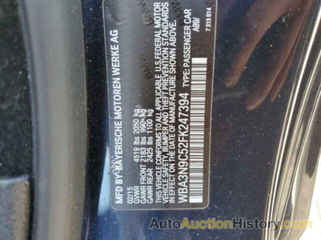 BMW 4 SERIES XI, WBA3N9C52FK247394