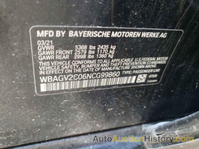 BMW 8 SERIES, WBAGV2C06NCG99860
