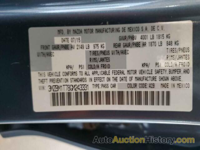 MAZDA 3 SPORT, 3MZBM1T78GM243331