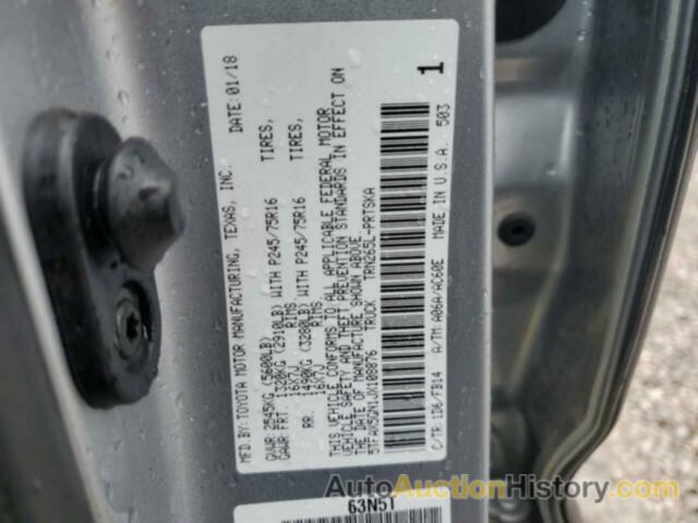 TOYOTA TACOMA DOUBLE CAB, 5TFAX5GN1JX108876