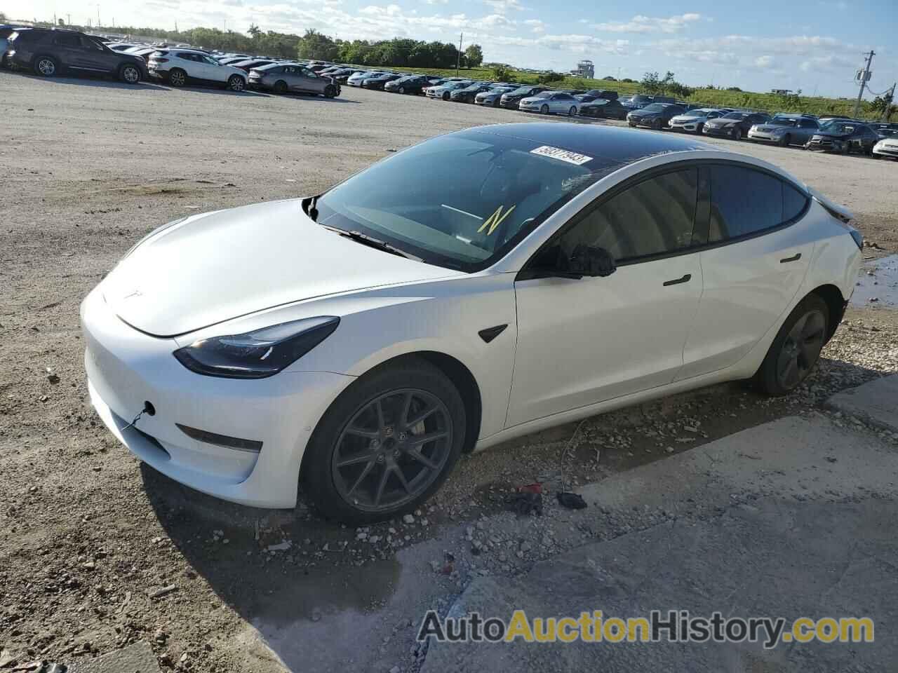 2022 TESLA MODEL 3, 5YJ3E1EA0NF160488