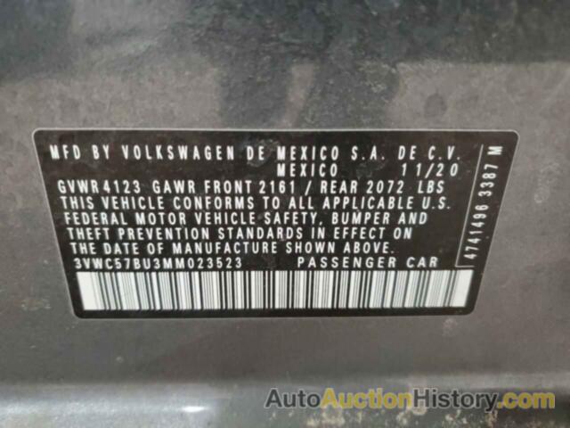 VOLKSWAGEN JETTA S, 3VWC57BU3MM023523