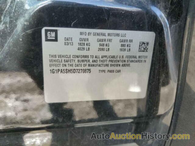 CHEVROLET CRUZE LS, 1G1PA5SH5D7270875