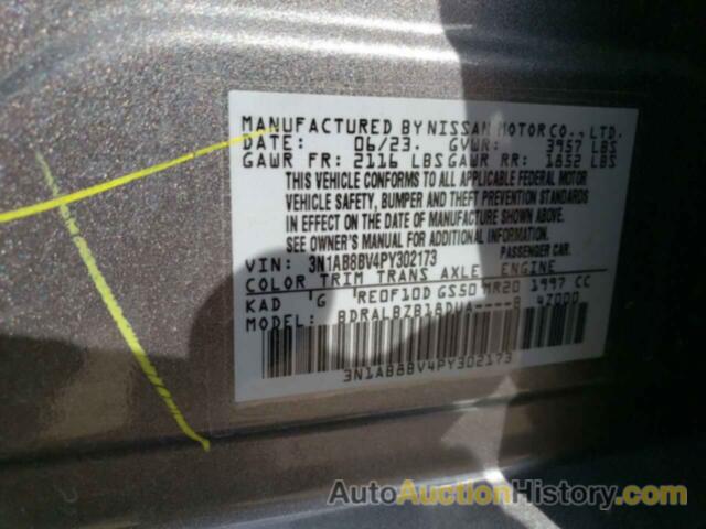 NISSAN SENTRA S, 3N1AB8BV4PY302173