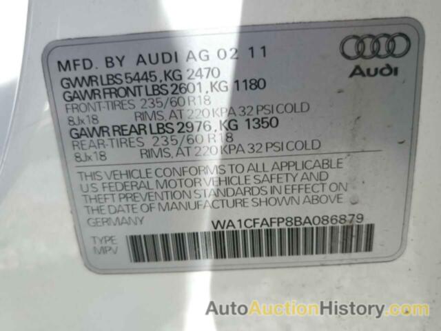 AUDI Q5 PREMIUM, WA1CFAFP8BA086879