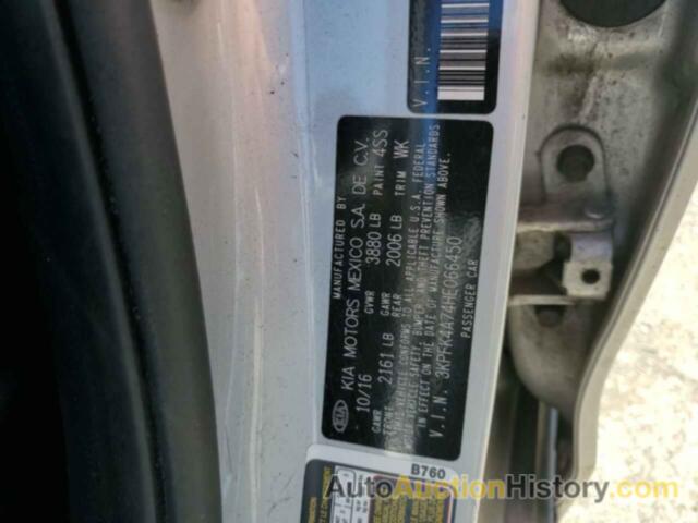 KIA FORTE LX, 3KPFK4A74HE066450