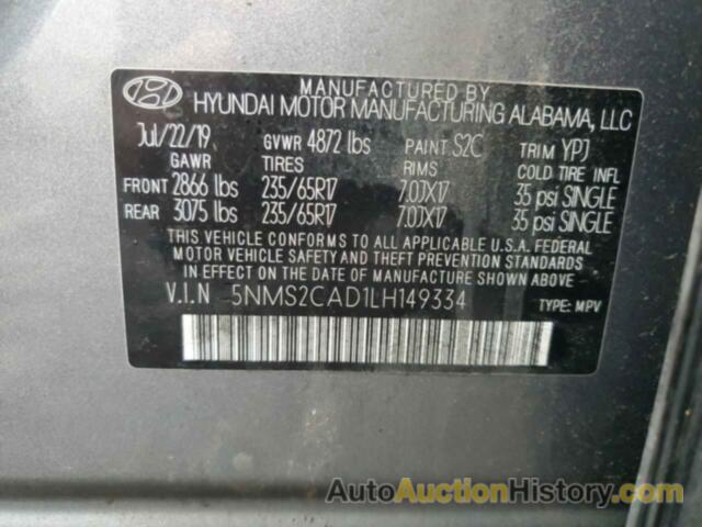 HYUNDAI SANTA FE SE, 5NMS2CAD1LH149334