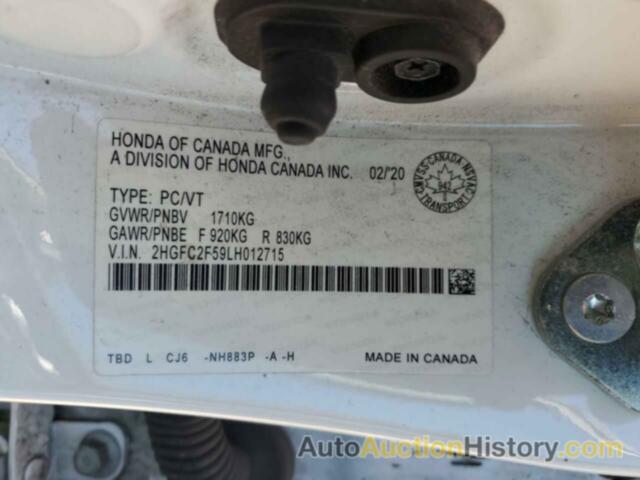 HONDA CIVIC LX, 2HGFC2F59LH012715