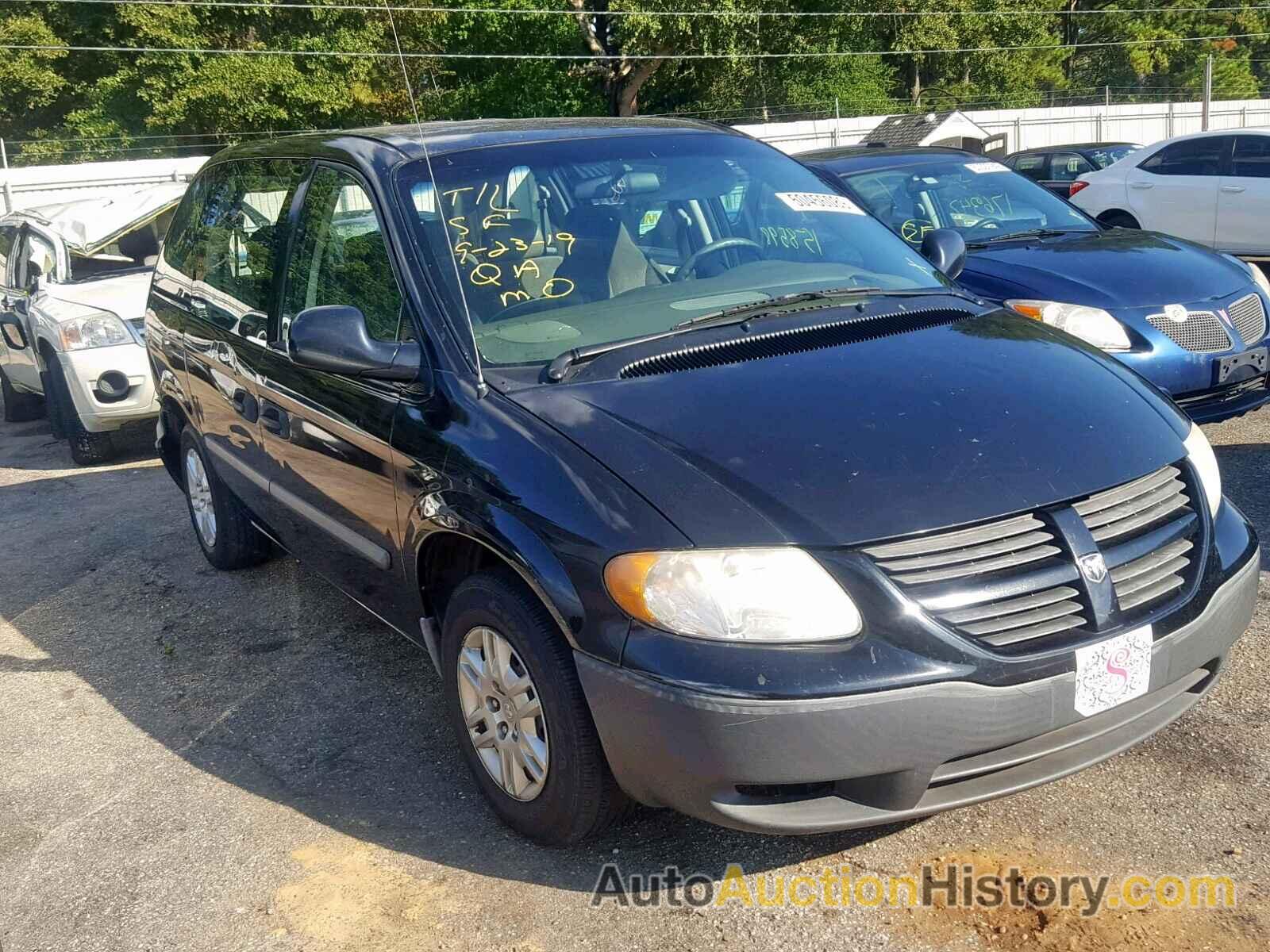 2005 DODGE CARAVAN SE SE, 1D4GP25B95B286459