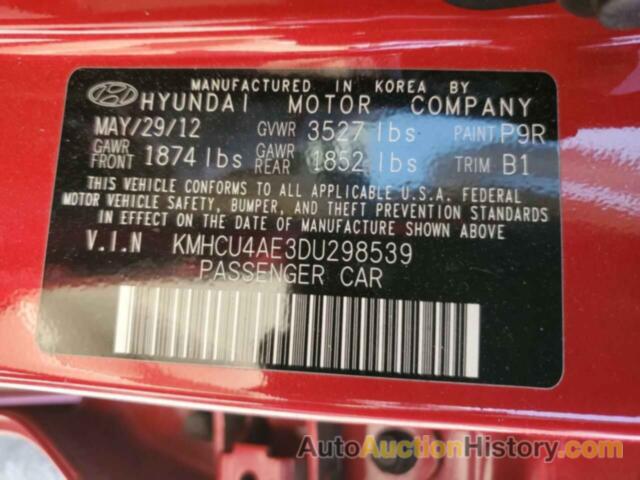 HYUNDAI ACCENT GLS, KMHCU4AE3DU298539