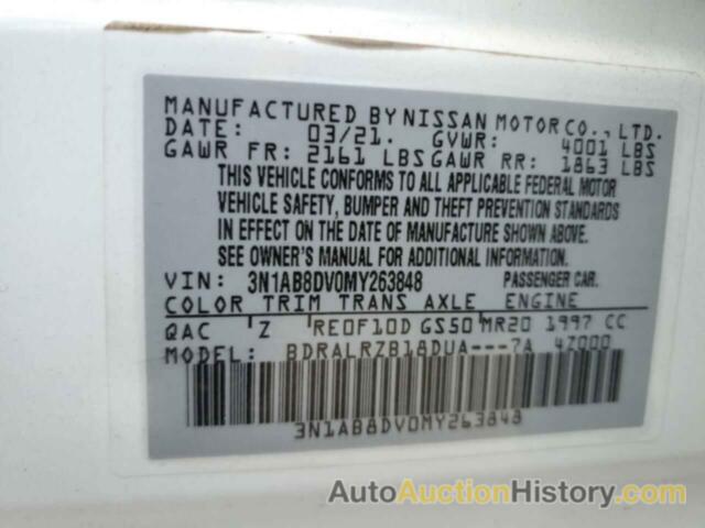 NISSAN SENTRA SR, 3N1AB8DV0MY263848