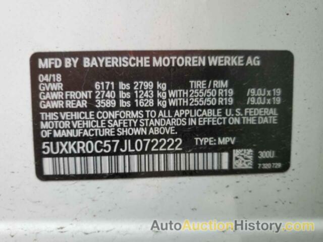BMW X5 XDRIVE35I, 5UXKR0C57JL072222