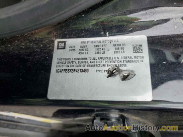 BUICK VERANO CONVENIENCE, 1G4PR5SK5F4213460