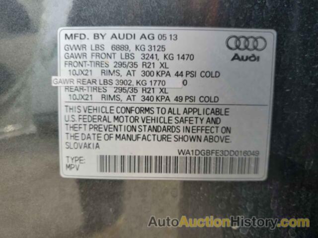 AUDI Q7 PRESTIGE, WA1DGBFE3DD016049