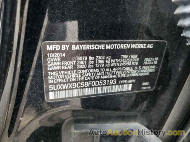 BMW X3 XDRIVE28I, 5UXWX9C58F0D53193
