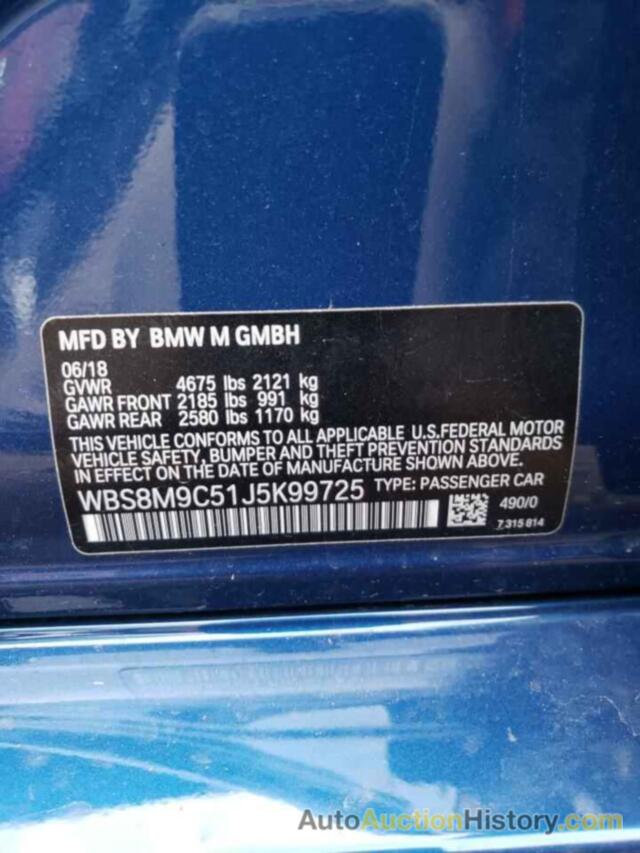 BMW M3, WBS8M9C51J5K99725