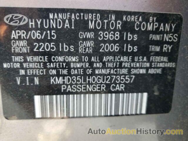 HYUNDAI ELANTRA, KMHD35LH0GU273557