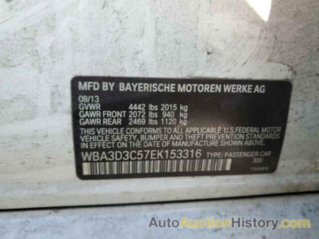 BMW 3 SERIES D, WBA3D3C57EK153316