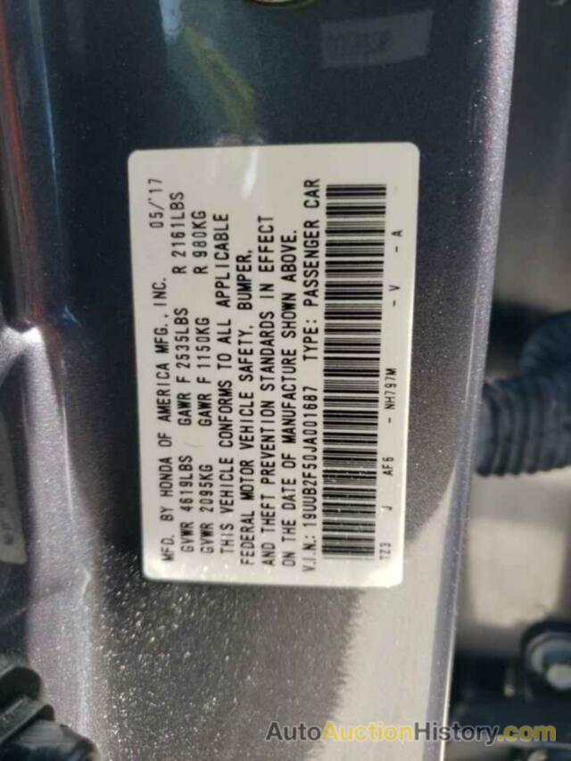 ACURA TLX TECH, 19UUB2F50JA001687