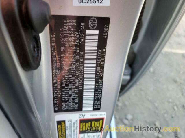 TOYOTA AVALON BASE, 4T1BK3DB2BU416316