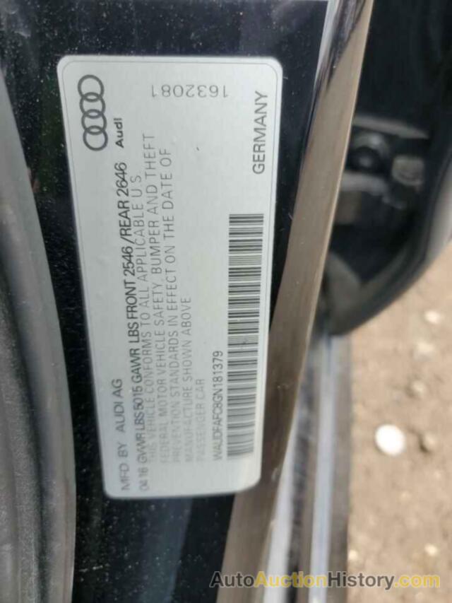 AUDI A6 PREMIUM PLUS, WAUDFAFC8GN181379