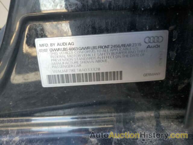 AUDI A4 2.0T, WAUAF78E18A033328