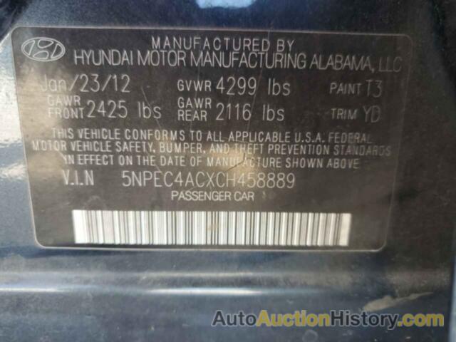 HYUNDAI SONATA SE, 5NPEC4ACXCH458889