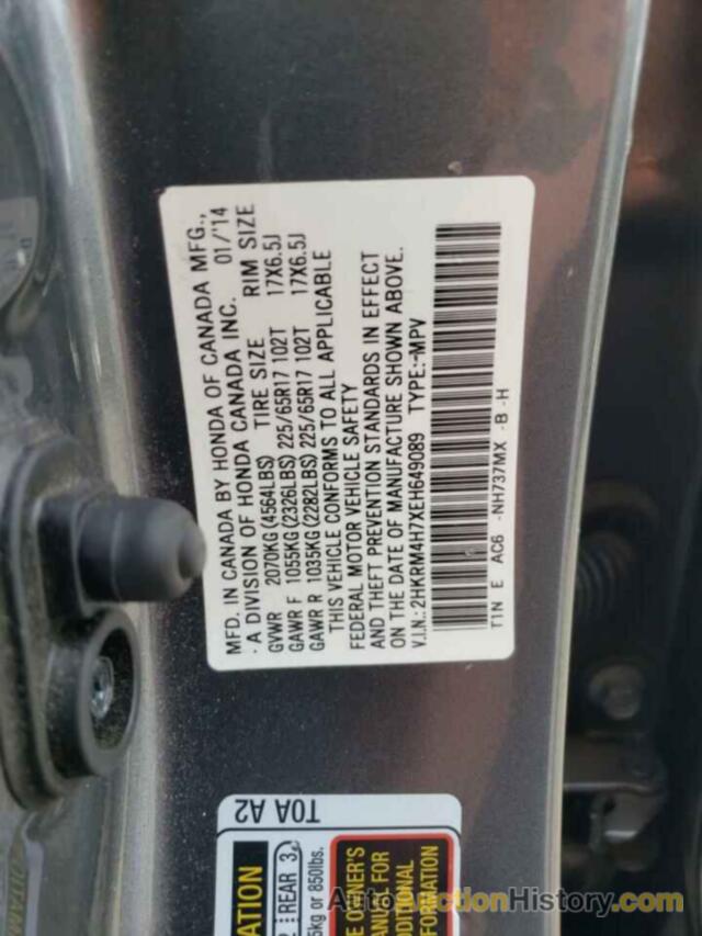 HONDA CRV EXL, 2HKRM4H7XEH649089