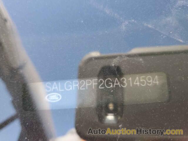 LAND ROVER RANGEROVER, SALGR2PF2GA314594