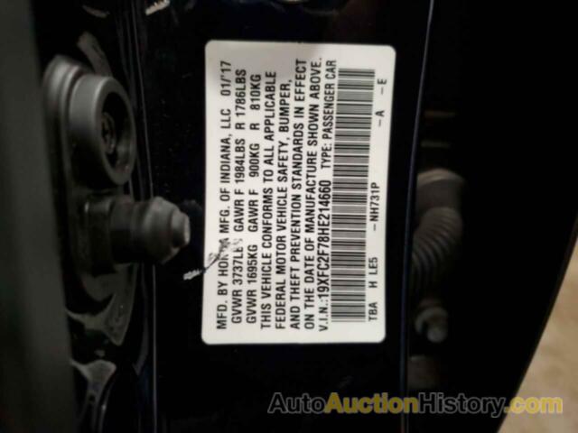 HONDA CIVIC EX, 19XFC2F78HE214660