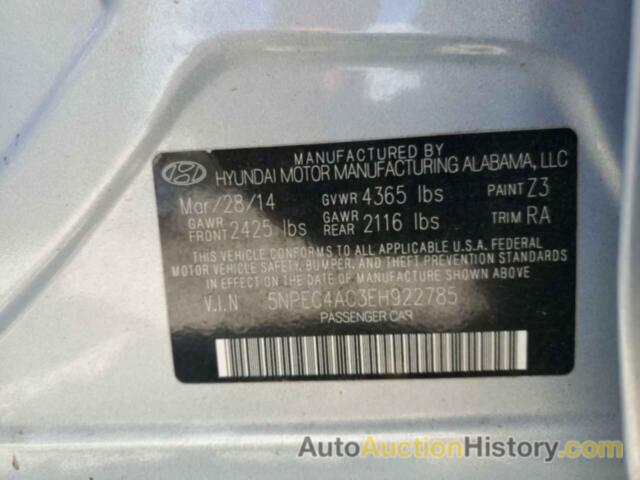 HYUNDAI SONATA SE, 5NPEC4AC3EH922785