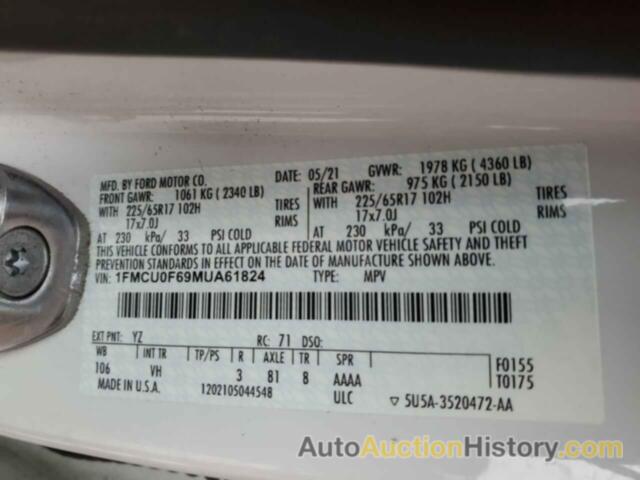 FORD ESCAPE S, 1FMCU0F69MUA61824