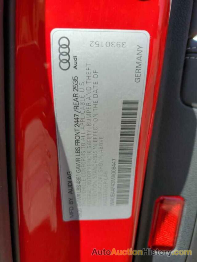 AUDI A4 PREMIUM PLUS 45, WAUEAAF43MA008447