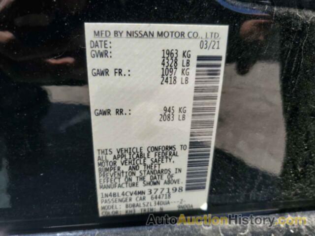 NISSAN ALTIMA SR, 1N4BL4CV4MN377198