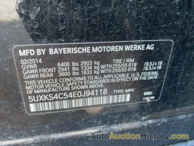 BMW X5 XDRIVE35D, 5UXKS4C54E0J94118