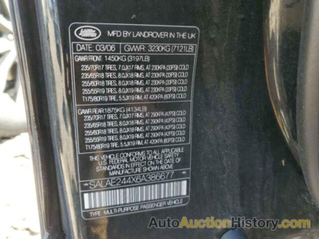 LAND ROVER LR3, SALAE244X6A386677