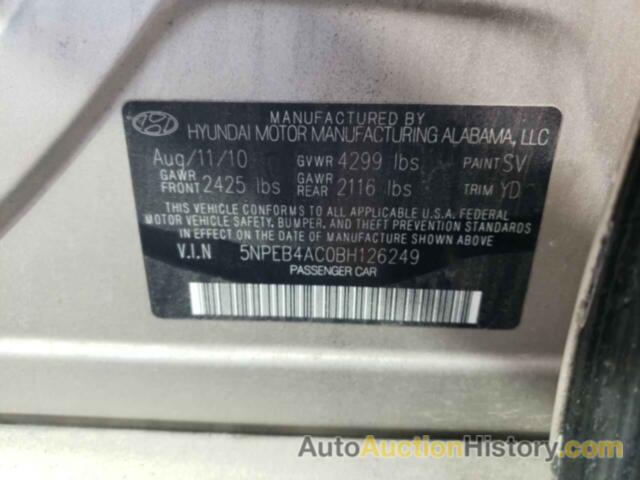 HYUNDAI SONATA GLS, 5NPEB4AC0BH126249