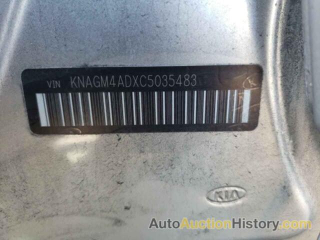 KIA OPTIMA HYBRID, KNAGM4ADXC5035483